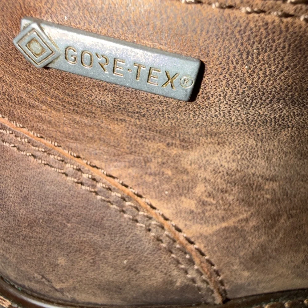 NWOB Ecco Turn Goretex‎ Chukka Ankle Boots Size 5 Brown Oil Nubuck